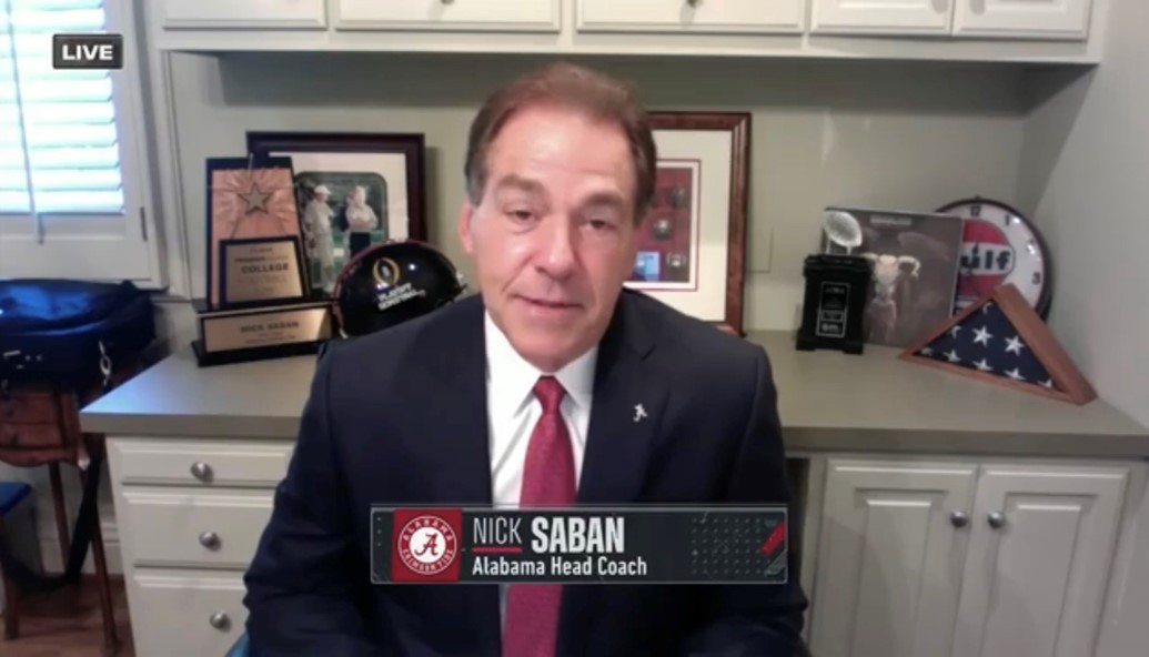 Nick Saban’s interview on ESPN with his Premier Coach Award